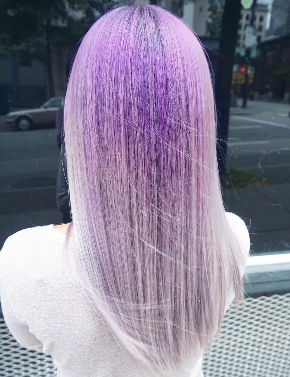 Lavender Hair Girl Fashion Dresses