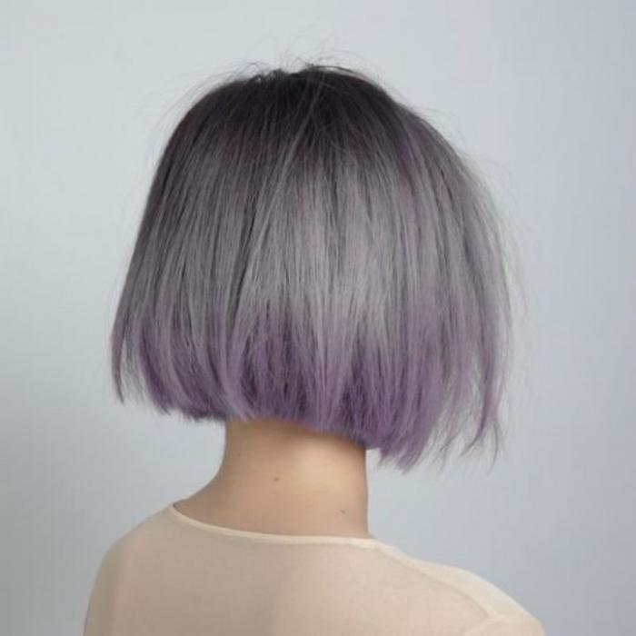 60 Trendy Ombre Hairstyles 2018 Brunette Blue Red Purple Gray To Purple Ombre Hair For Short