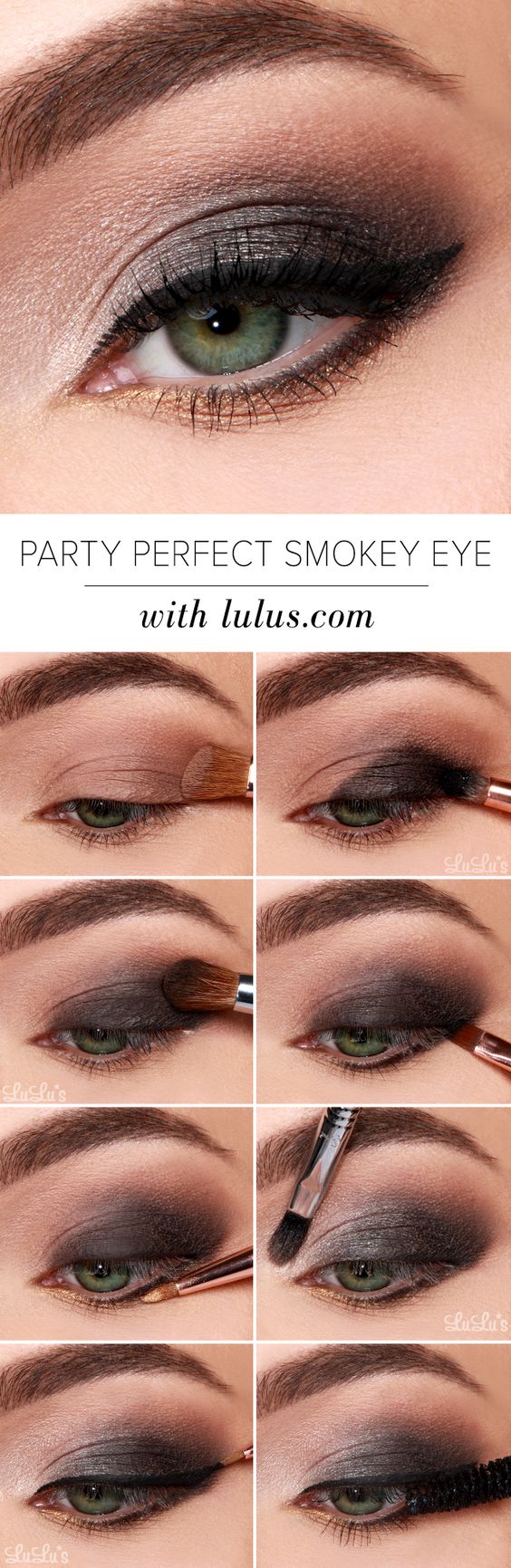 10 Quick Easy Step By Step Smokey Eye Makeup Tutorials 2018