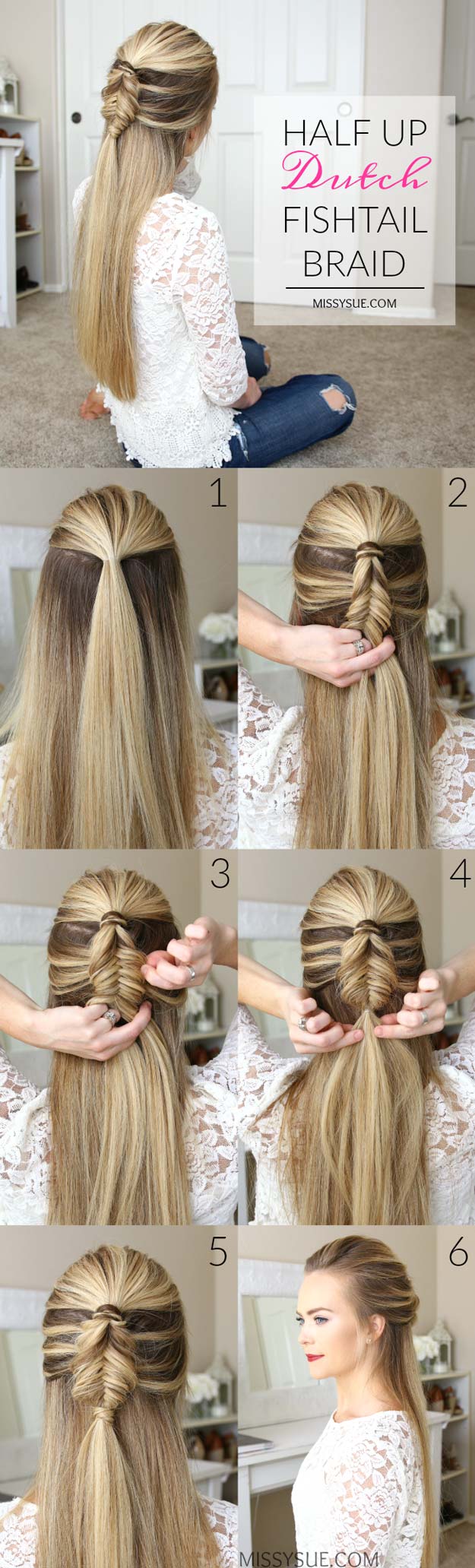 67 Unique Easy hairstyles for long hair to do at home step by step for Rounded Face