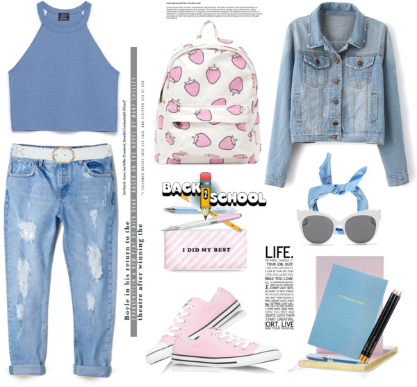 polyvore outfits for high school