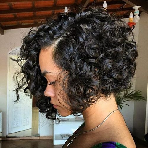 best short curly bob hairstyle for women 2017 