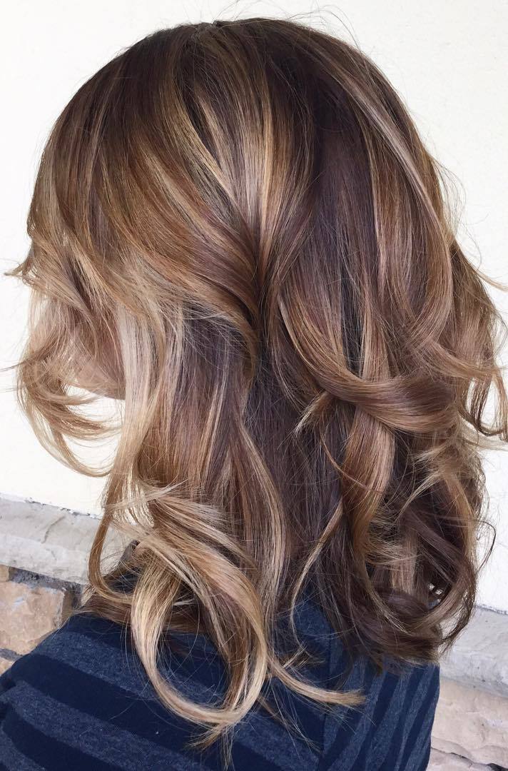 Asian girls Balayage hairstyle