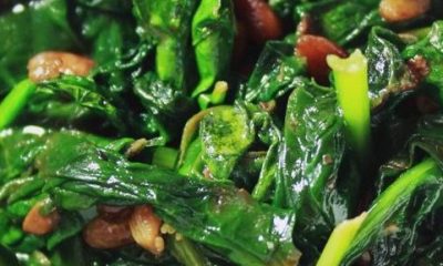 Lemony spinach: simple and delicious side-dish for weight-loss