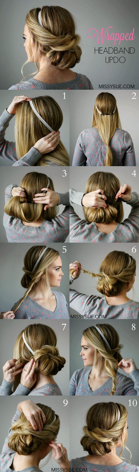 60 Easy Step by Step Hair Tutorials for Long, Medium,Short Hair - Her Style  Code