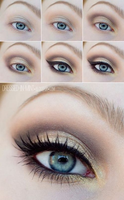 kyst Af storm halstørklæde 12 Easy Step-By-Step Makeup Tutorials For Blue Eyes - Her Style Code