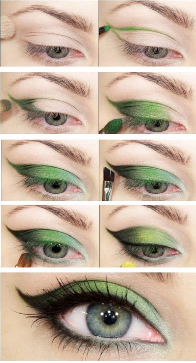 Step By Step Makeup Tutorials For Green Eyes