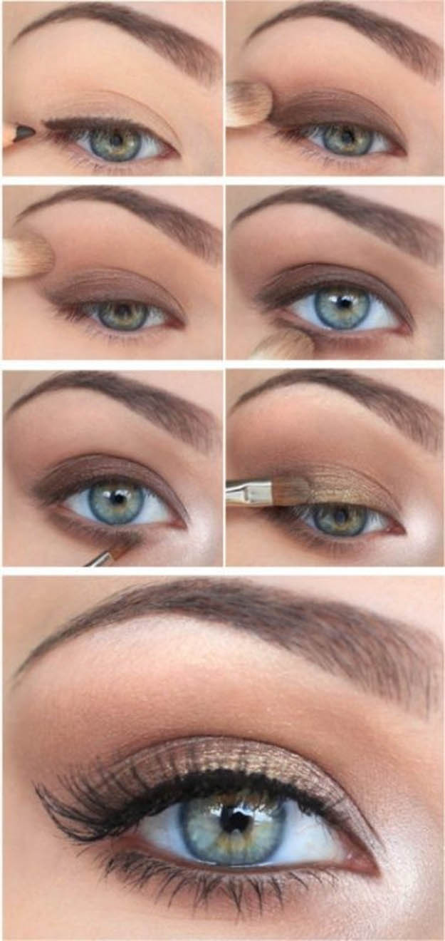 Step By Step Makeup Tutorials For Green Eyes