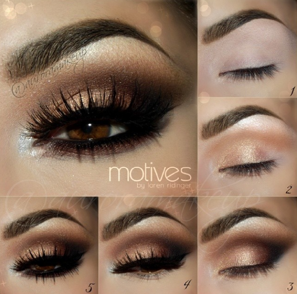 prom eye makeup for brown eyes