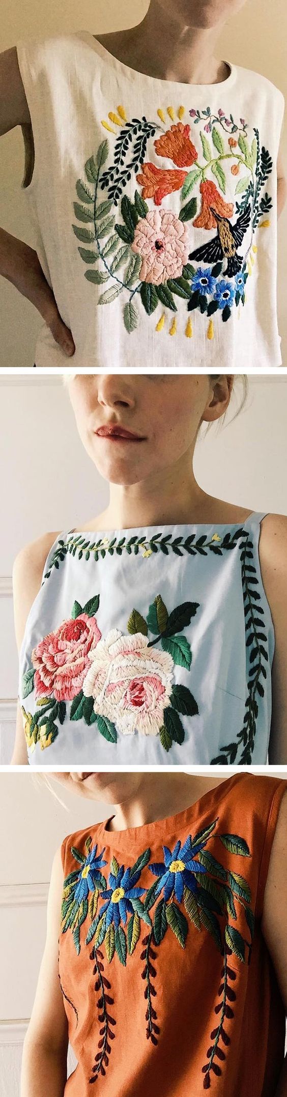 16 Trendy Embroidered Items of Clothing - Embroidery Design Ideas