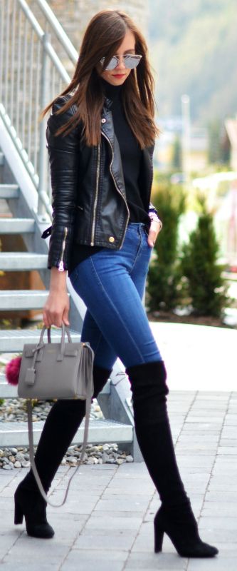 How to Wear Knee-High Boots with Jeans How to Wear Knee-High Boots with Jeans