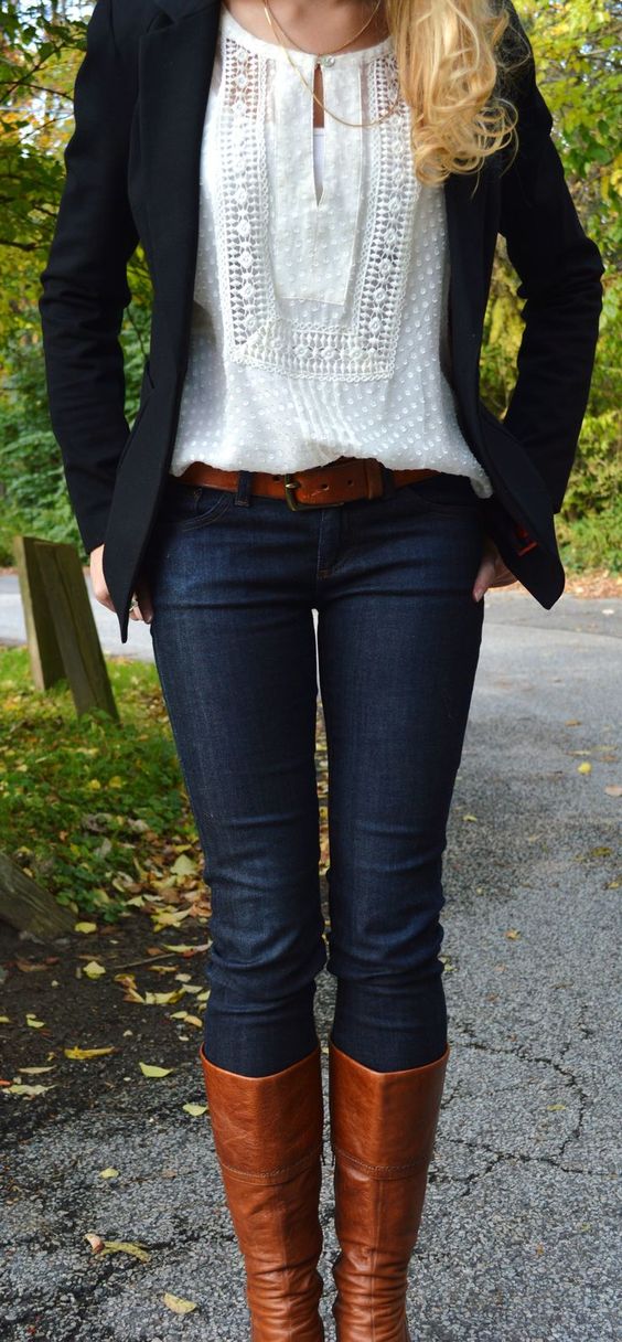 How to Wear Knee-High Boots with Jeans