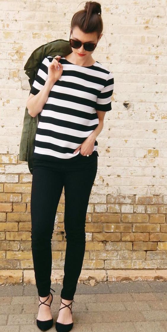 How to Wear Skinny Jeans With Flats