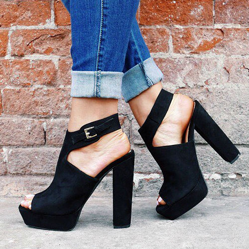 How to Wear Chunky Heels