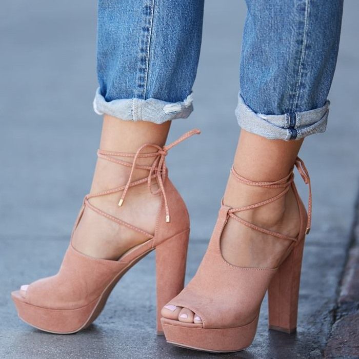 How to Wear Chunky Heels