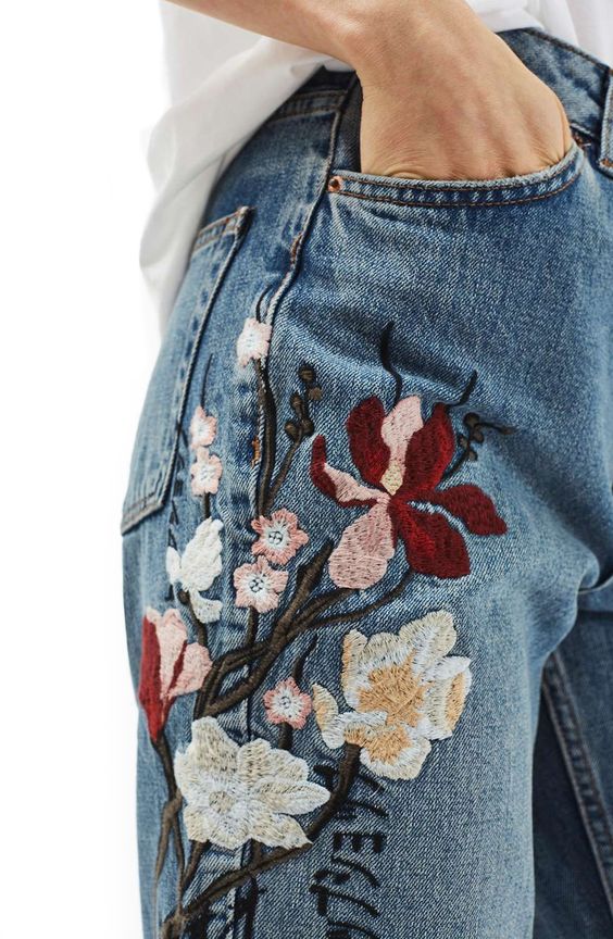 How to Wear Embroidered Denim