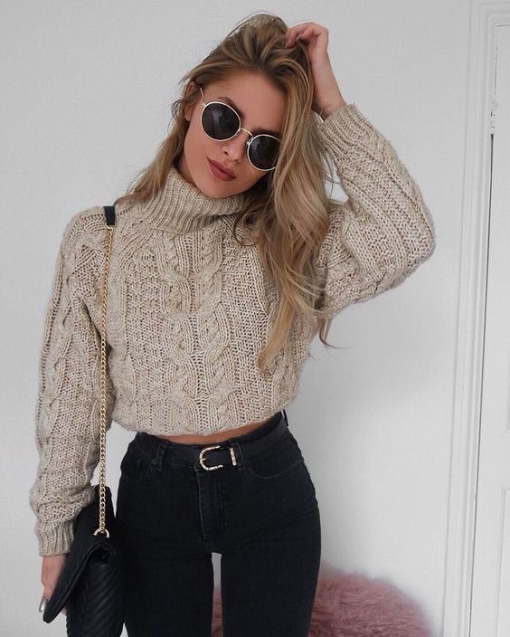 How to Rock a Cropped Sweater