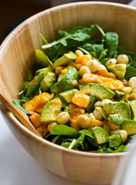 Mango, Avocado, and Macadamia Nut Salad. So simple to put together, delicious for summer!