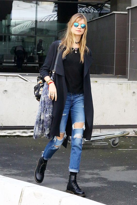 Doc martens cuffed jeans deals