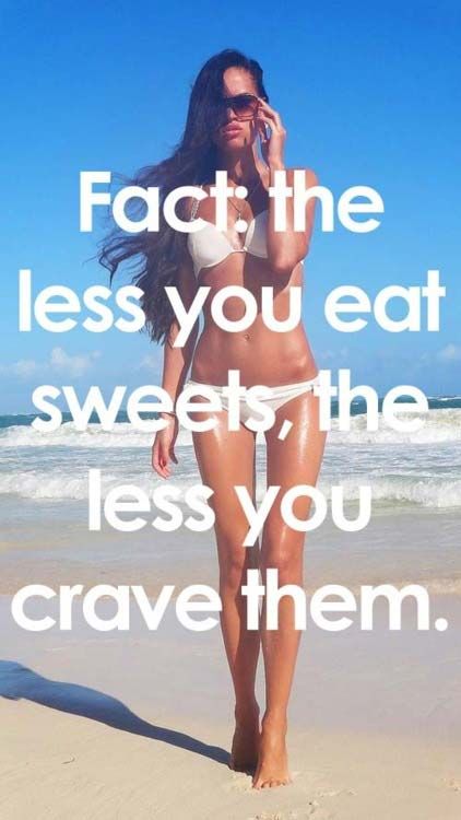 The less you eat sweets, the less you crave them: 
