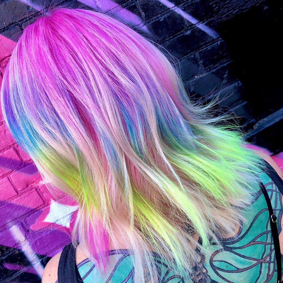 colorful hair color ideas 11 9 Gorgeous Edgy Hair Color Ideas for Gutsy Gals
