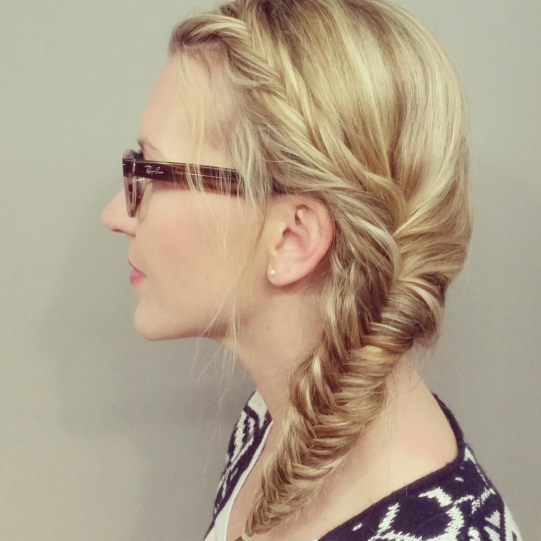 cute braided hairstyles - loose braid