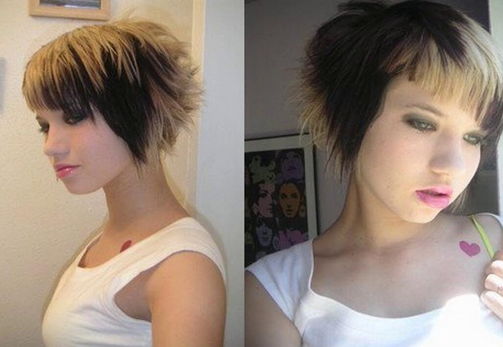 cute short emo hair style for girls