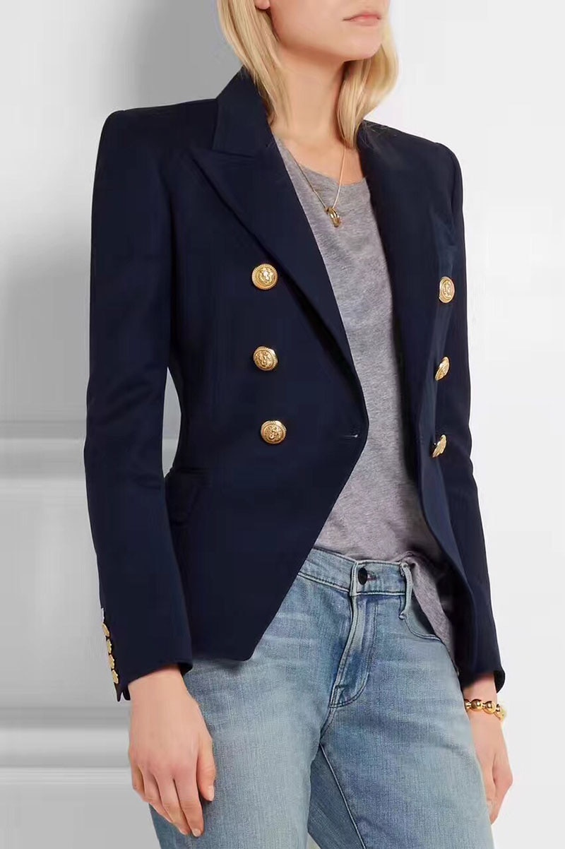 Image result for Double-breasted blazers women