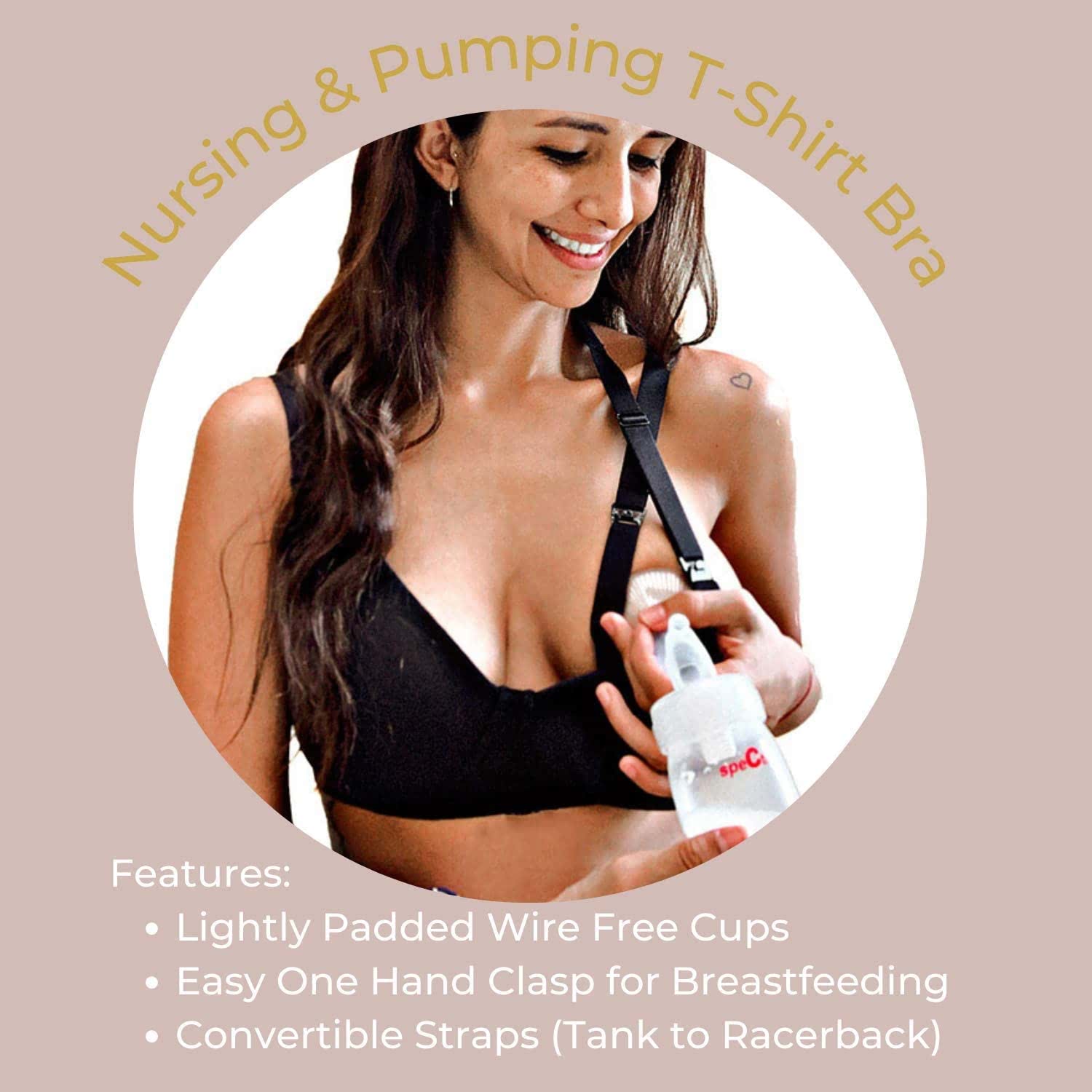 Best Pumping Bra for All-Day Wear - Simple Wishes Convertible Sling Pumping Bra
