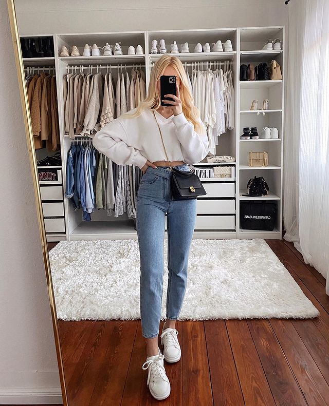 How to Style High-waisted Jeans - What to Wear with HWJ?