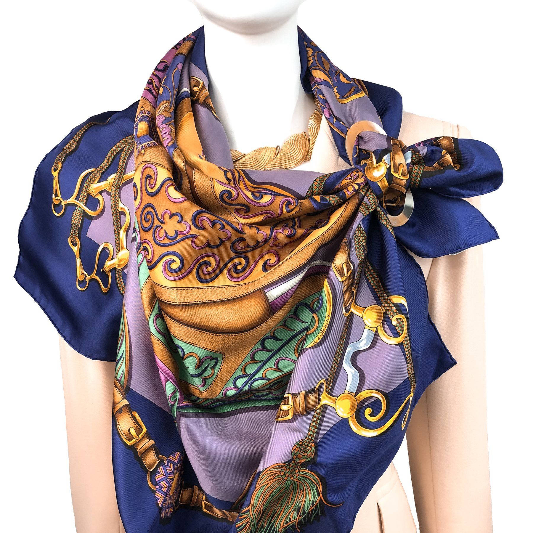 Festival Hermes Scarf by Henri d'Origny 90cm Silk NIB | Hermes scarf, Simple summer outfits, Beautiful silk scarves