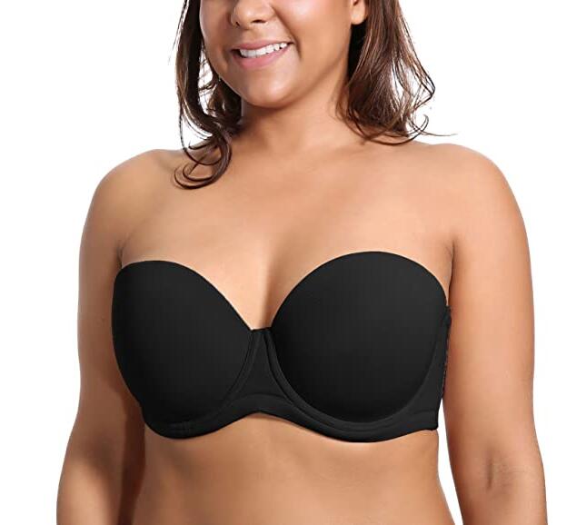 Underwire Contour Multiway Full Coverage Strapless Bra Plus Size