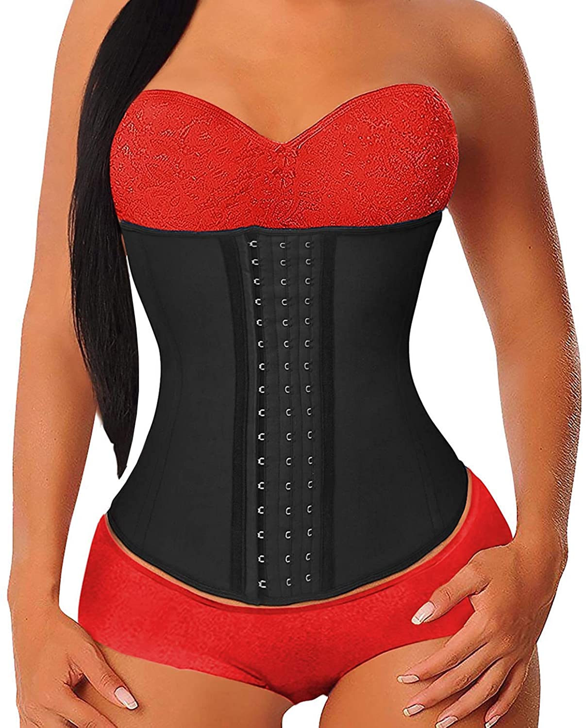 YIANNA taille formateur pour femmes sous le buste Latex Sport ceinture Corsets Cincher sablier corps Shaper