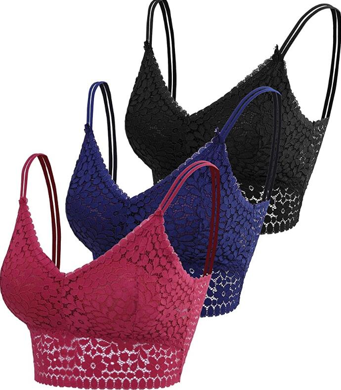 Lace Bralettes Lace Removable Pads Daily Cami Bra Sport Bra