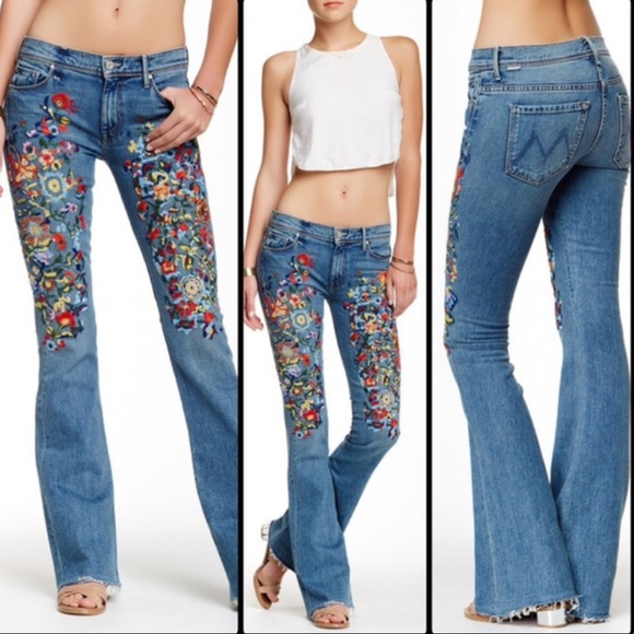 MOTHER Jeans | Mother Embroidered Bootcut Jeans | Poshmark