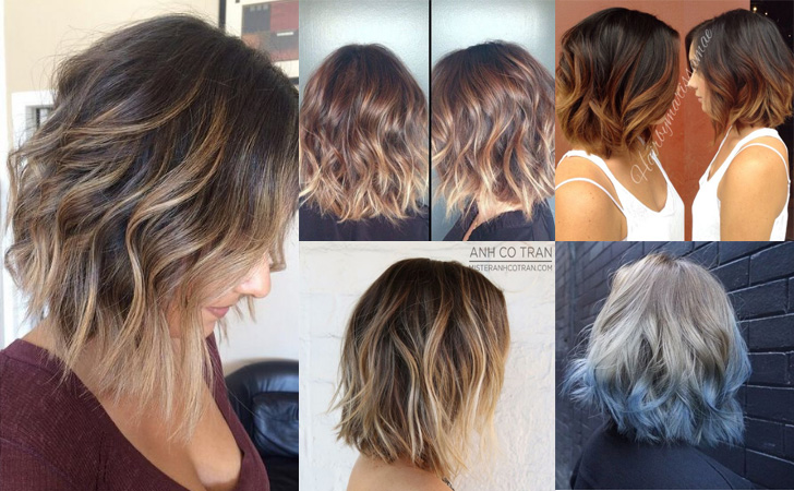 ombre hair blonde short