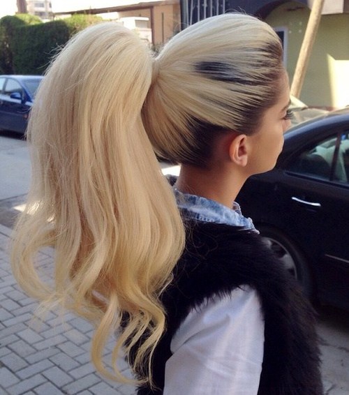 22 Cute Ponytails for Long & Medium Length Hair - Straight ...