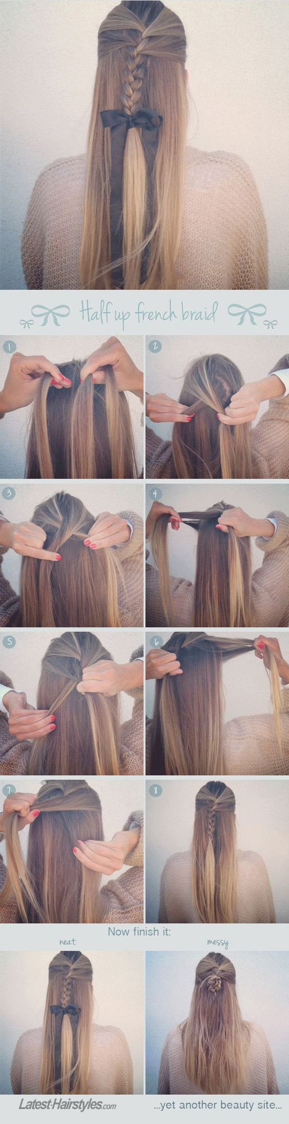 Easy Step by step hair tutorials for long hair Easy Step by step hair tutorials for long hair