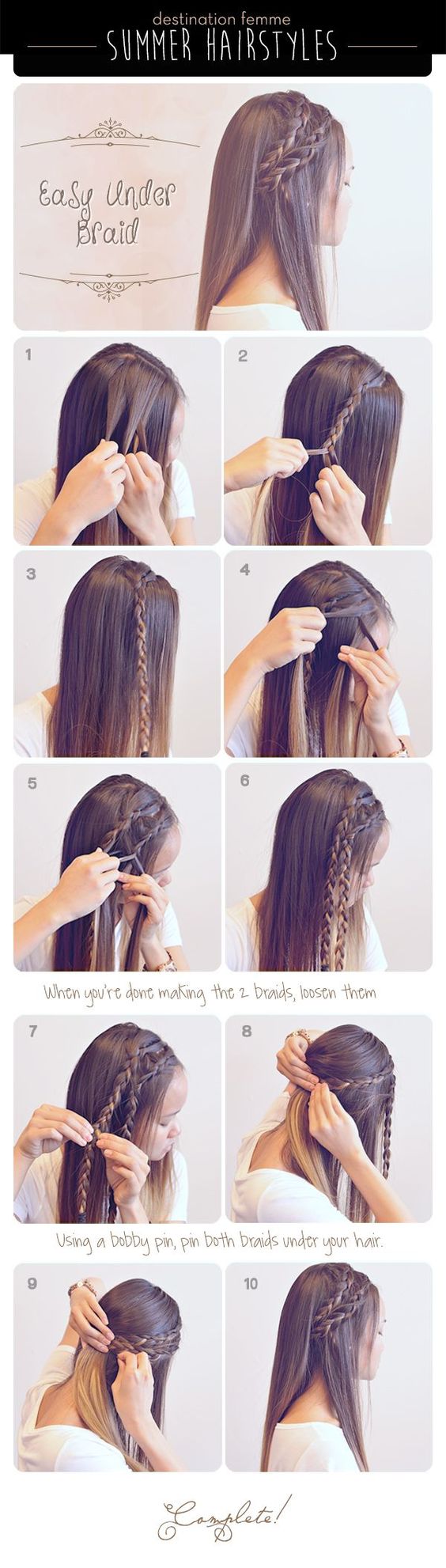 Easy Step by step hair tutorials for long hair Easy Step by step hair tutorials for long hair