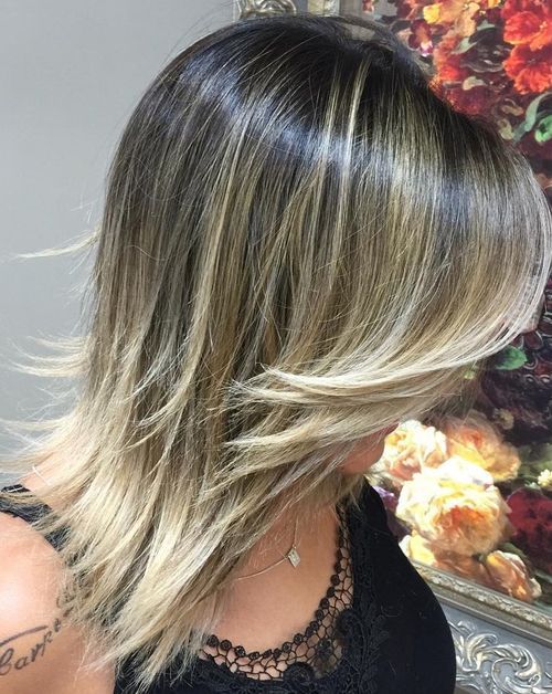 Mid Length Medium Layered Straight Hair Medium Hairstyles