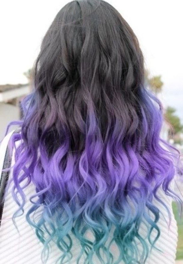 Purple Dip Dye On Black Hair Find Your Perfect Hair Style