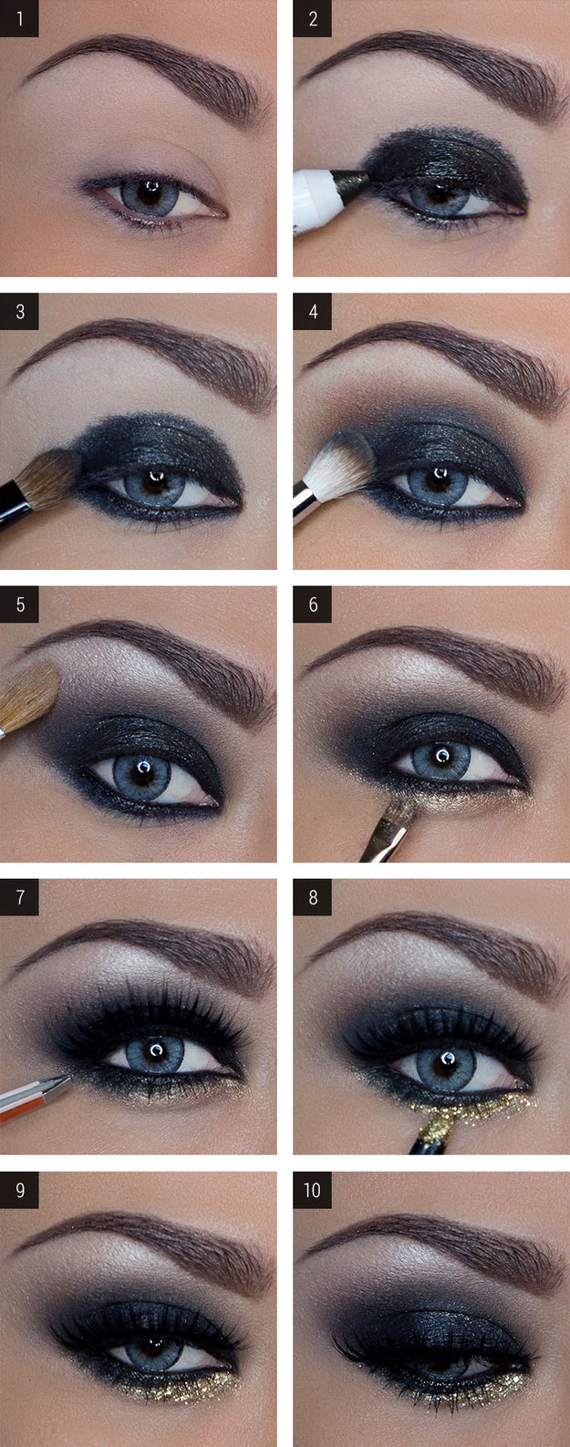 12 Easy Step By Step Makeup Tutorials For Blue Eyes Her Style Code