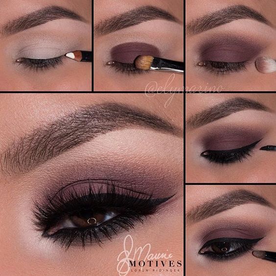 Natural eye makeup for brown eyes step by step