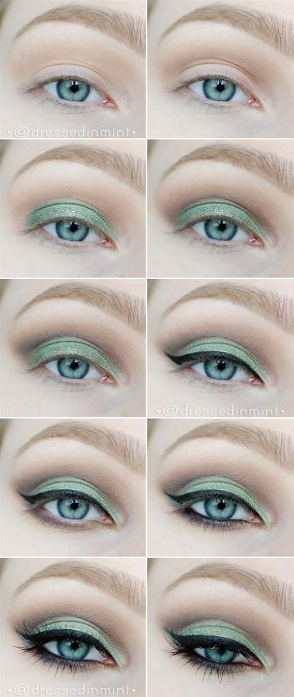 10 Step By Step Makeup Tutorials For Green Eyes Her Style Code