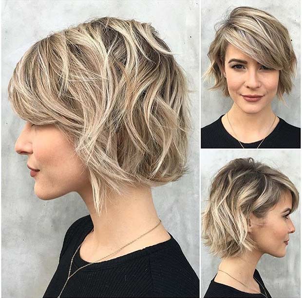 Balayage Short Hairstyles Balayage Short Hairstyles