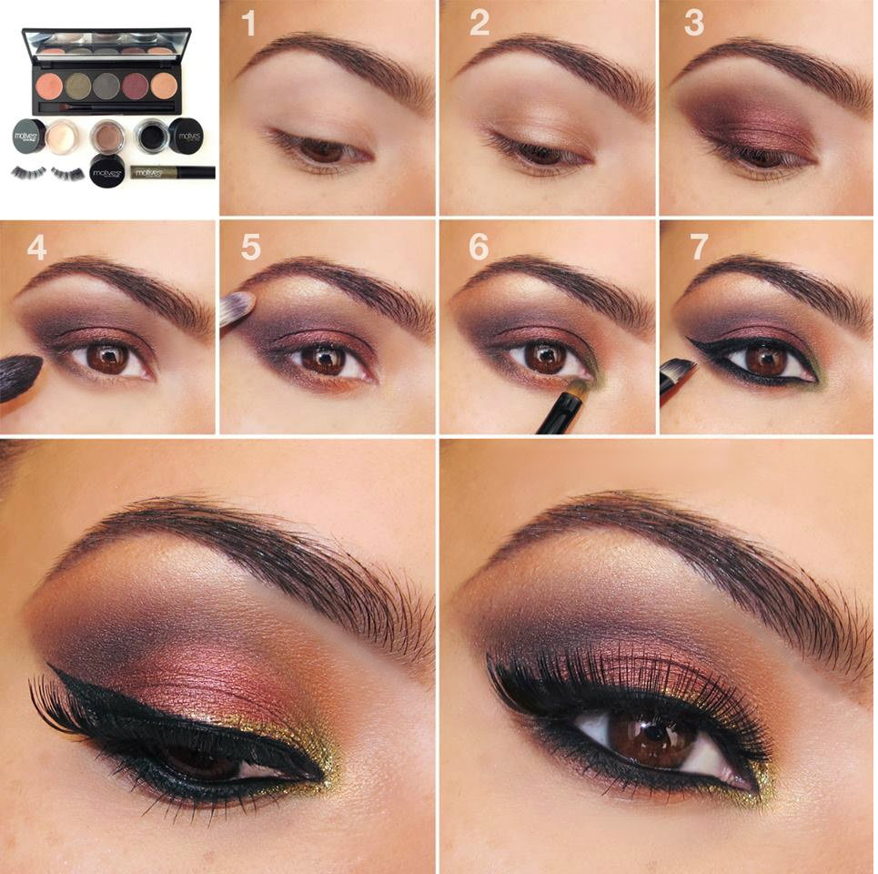 Eye makeup step by step for beginners