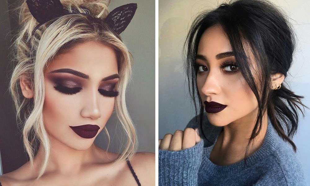 Dark Lipstick Outfits