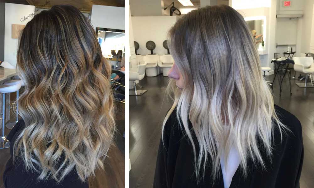 Brown hair with blonde balayage - wide 5