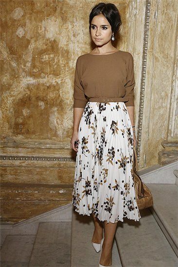 How to Wear Midi Skirts - 20 Hottest Summer /Fall Midi Skirt Outfit