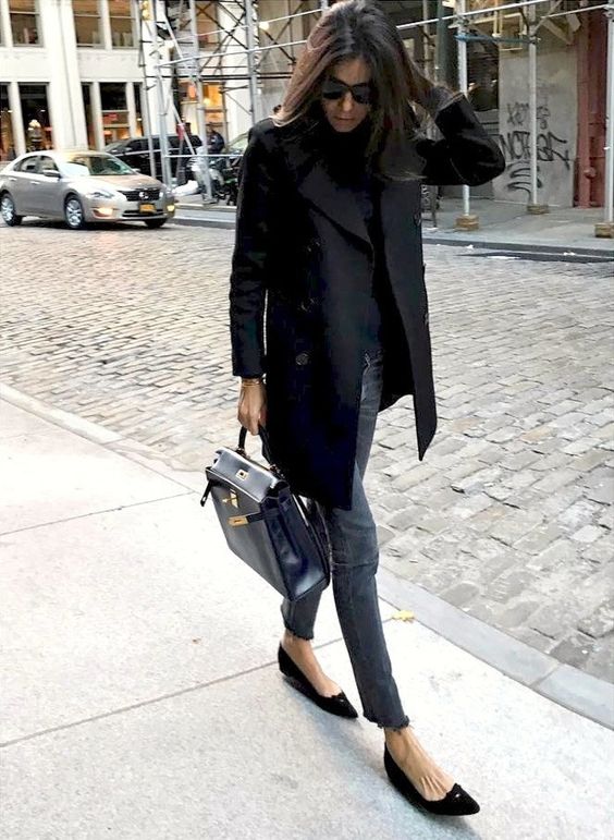 How to Wear Skinny Jeans With Flats - Her Style Code